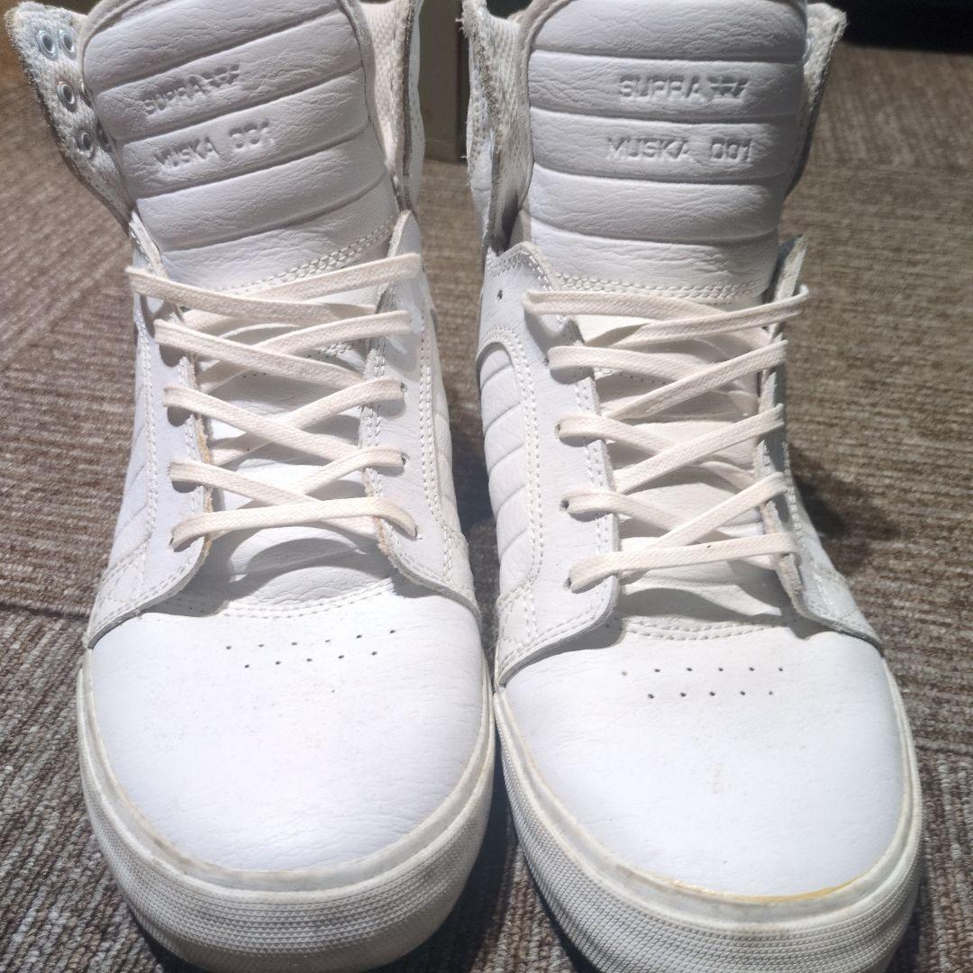 SUPRA MUSKA 001 ホワイト ハイカット　27cm