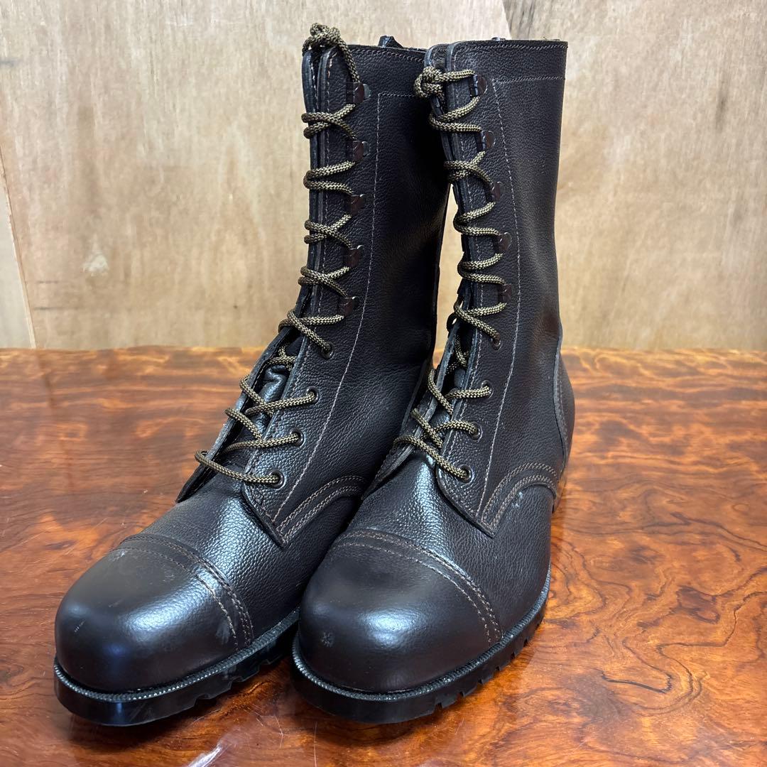 ダークブラウン レザー ミリタリーブーツ 26㎝　　0202o188