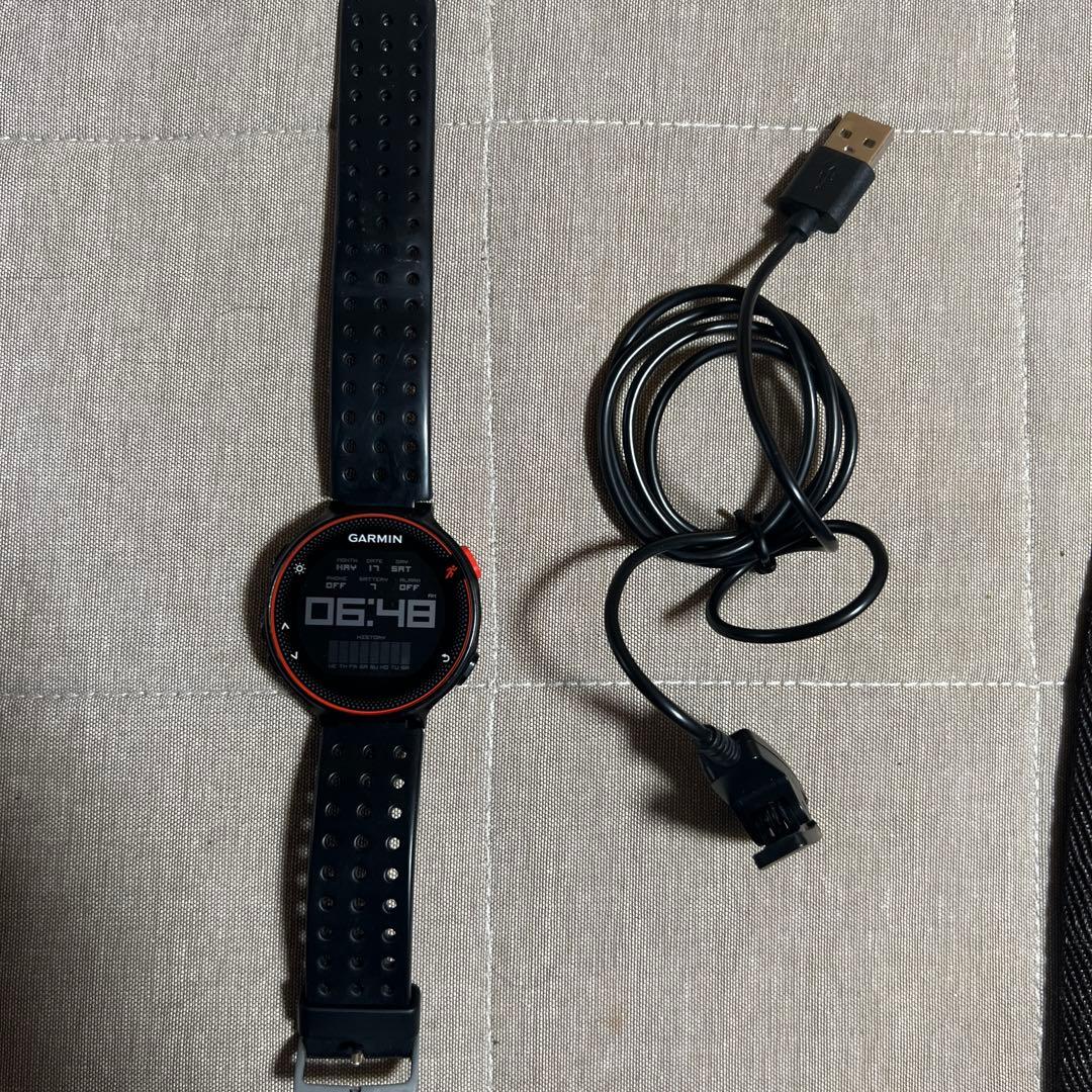 GARMIN デジタルウォッチ ブラック 充電ケーブル付き