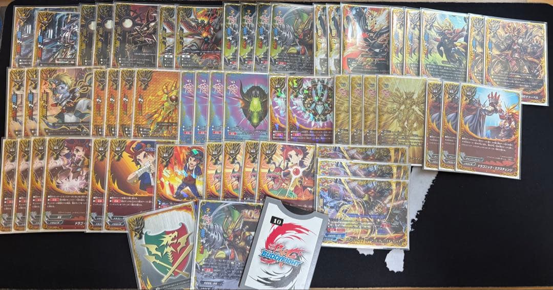 バディファイト 五角デッキ 二重スリーブ、ライフカウンター付き