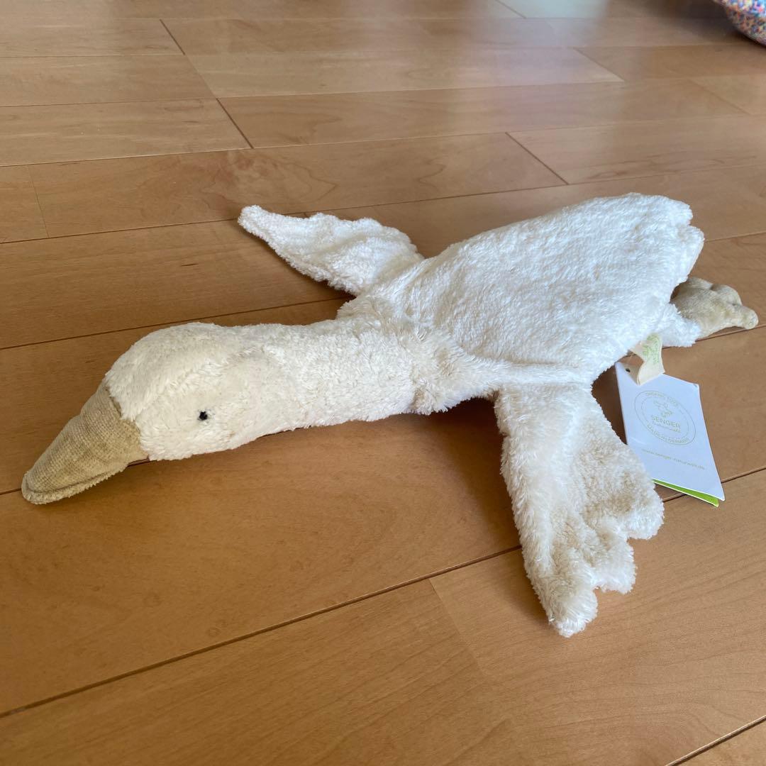 ゼンガー CUDDLY ANIMAL 赤ちゃん ぬいぐるみ ガチョウ 白 S SENGER Naturwelt（ゼンガーナチュウェルト）｜ぬいぐるみ カドリー