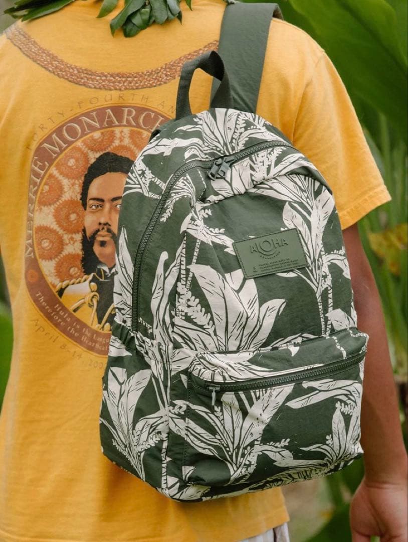 アロハコレクション バックパック リュック Ti Leaf 新品 オリーブ