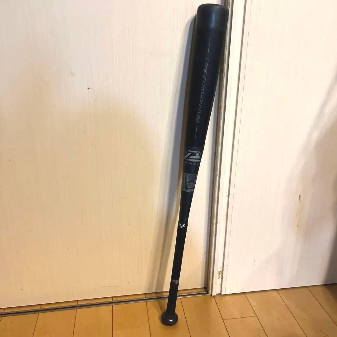 値下げ！レガシー　Mizuno 軟式バット 黒　専用ケース付き！