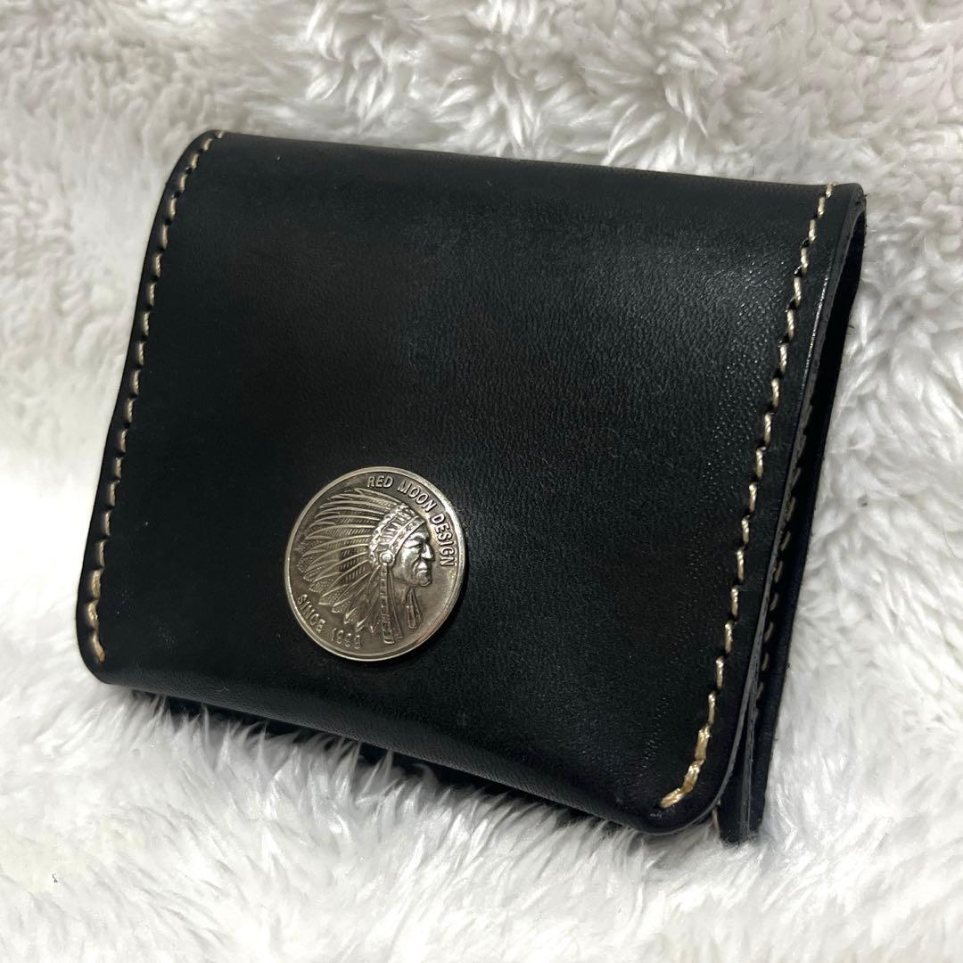 REDMOON レッドムーン　ケース　レザー　小銭入れ　ブラック