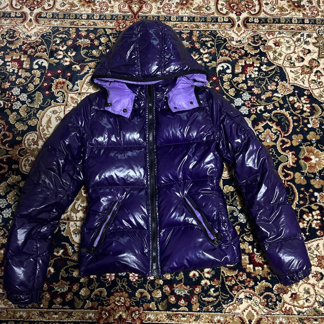 MONCLER フード付きダウンジャケット 紫