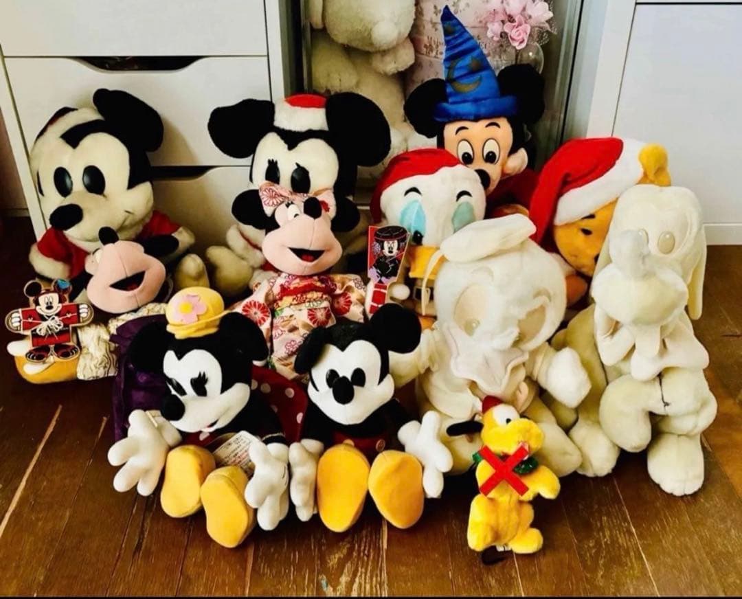 ディズニーランド　ぬいぐるみ 14体　レア　90年代 東京ディズニーランド90年特大ミッキー&ミッキー&ミニーぬいぐるみ3体