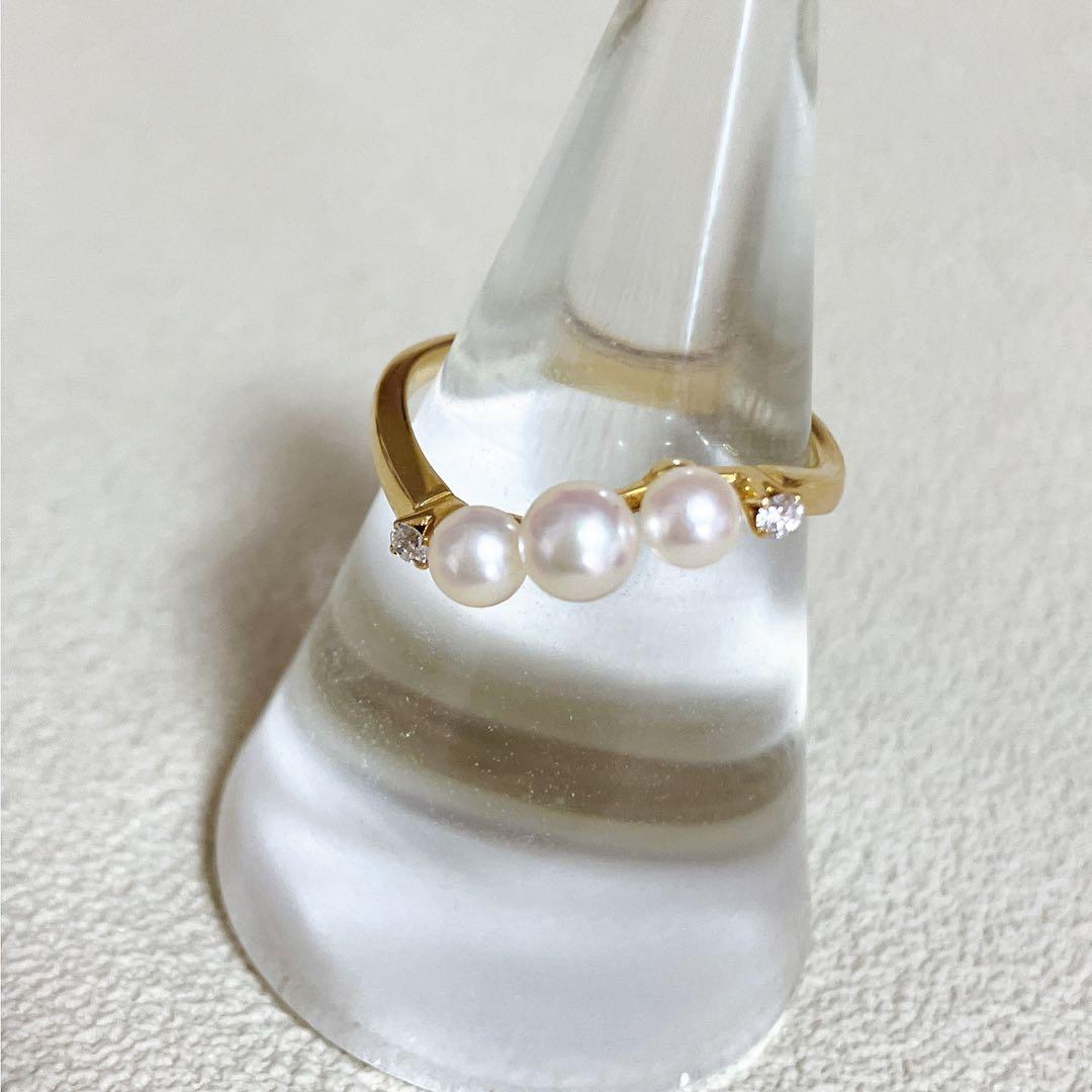 ミキモト k18 パールとダイヤモンド