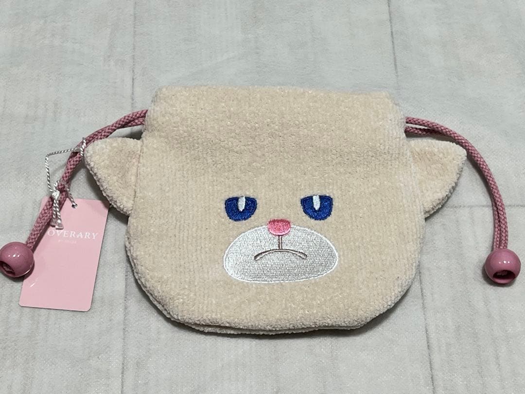 ラブラリーバイフェイラーモフモフネコチャンネコチャン巾着L/MNC-260288