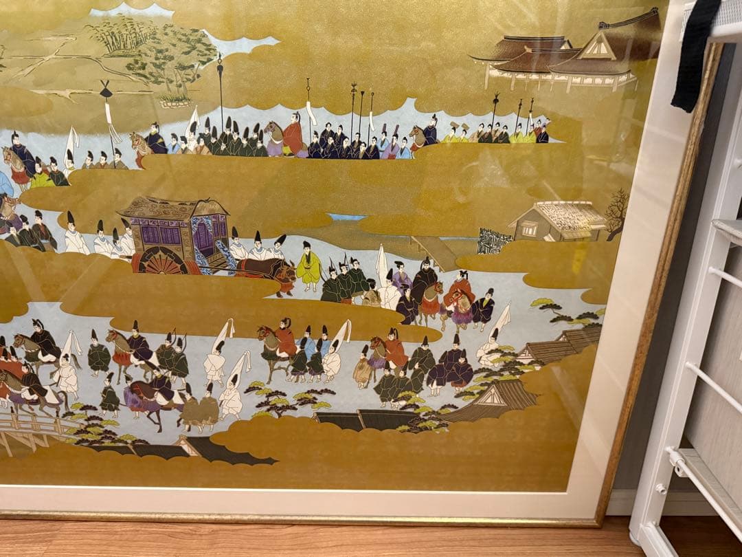 日本画 歴史的風景 大きなサイズ　和紙