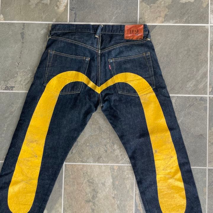 EVISU ジーンス No.2 大黒 黄色 エヴィスジーンズ デニム パンツ