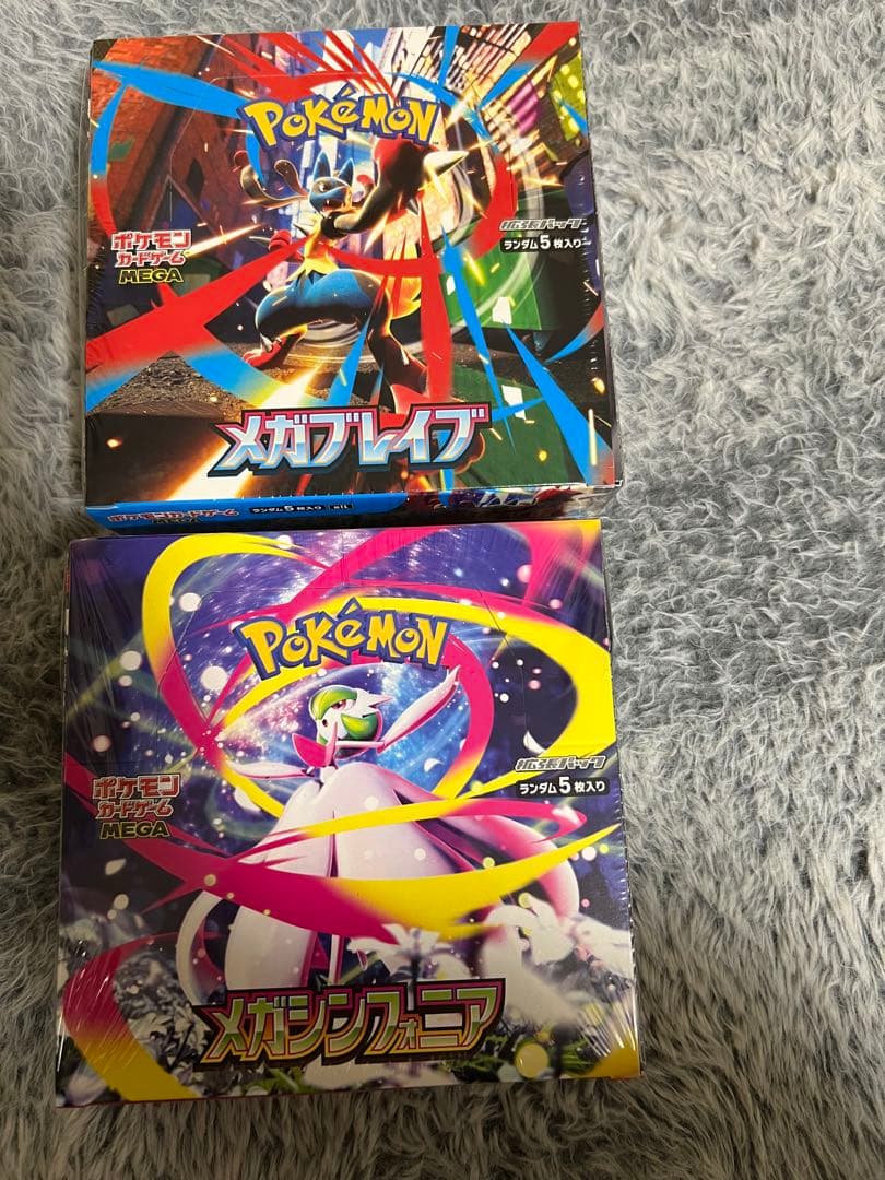 ポケモンカード メガブレイブ 1BOX、メガシンフォニア1BOXシュリンク付き