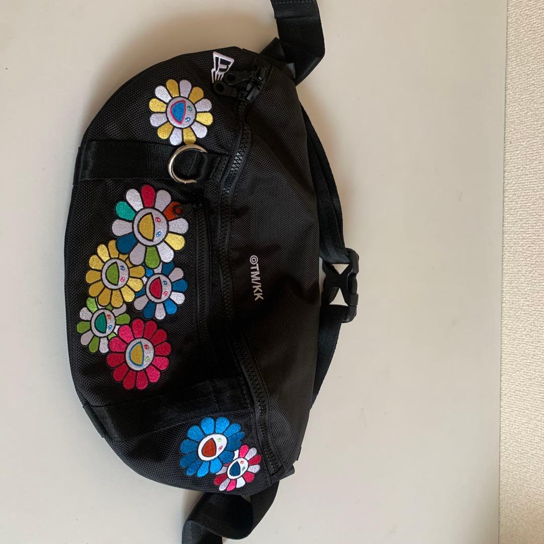 NEW ERA TAMASU ボディバッグ ブラック 花柄刺繍