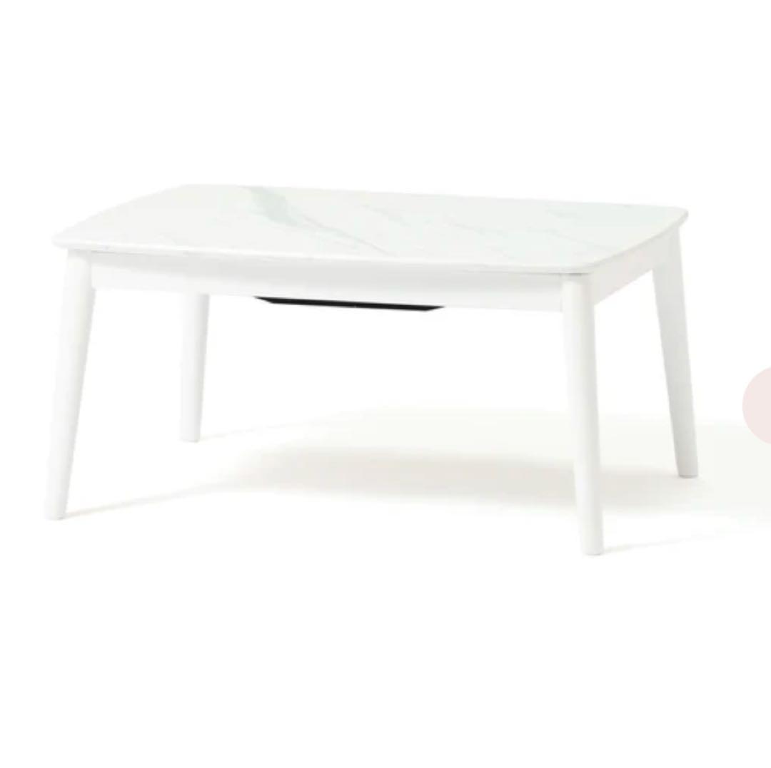 【francfranc】モスコ こたつテーブル S 800×600 マーブル