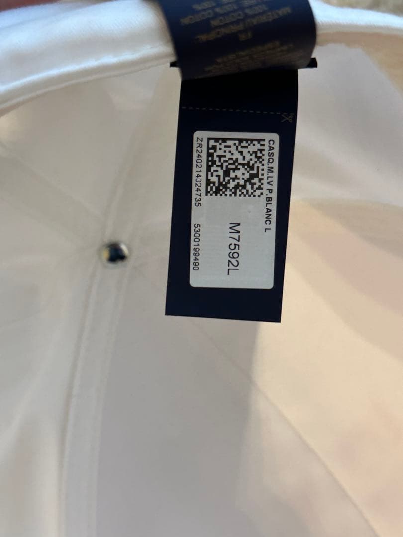 LOUIS VUITTON ルイヴィトン キャップ M7592L 白 ピンク - メルカリ