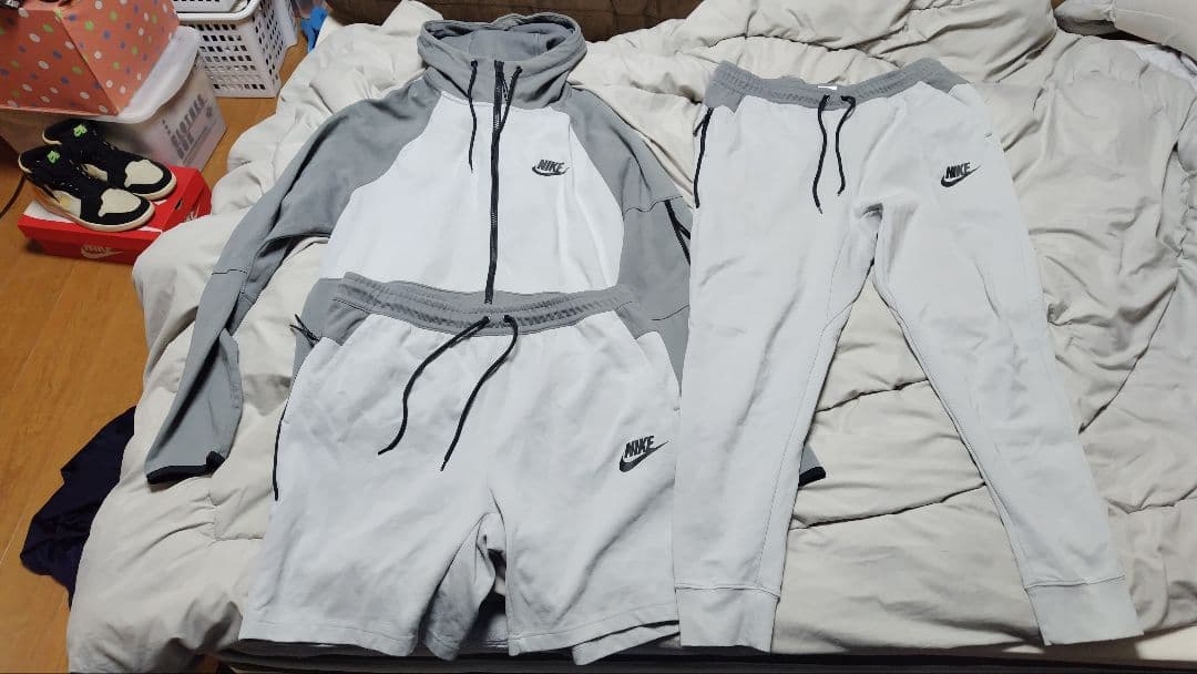 ナイキ　テックパック　フルジップパーカー　セットアップ3点セット　テックフリース