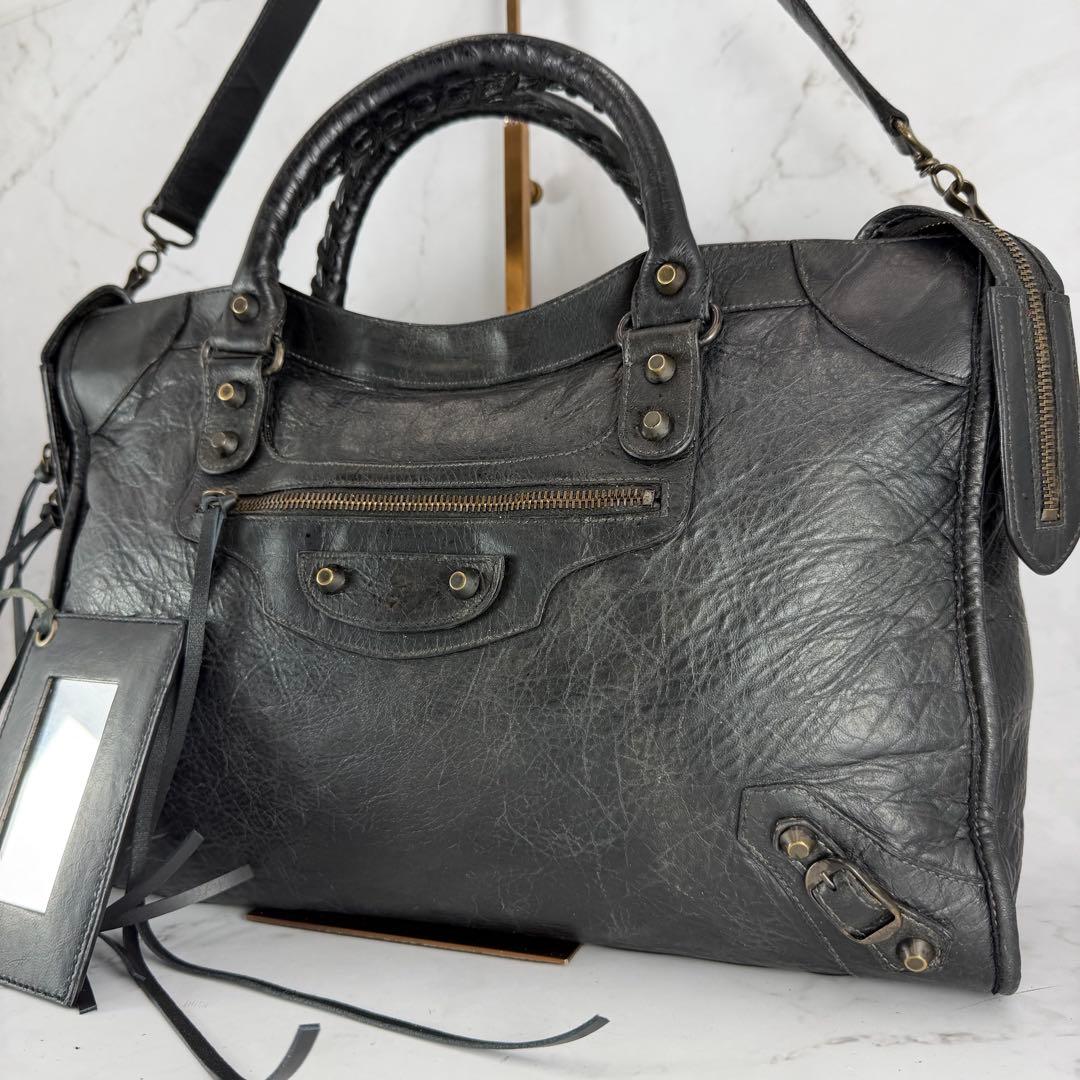 BALENCIAGA シティ クラシック 2WAY ハンドバッグ 115748