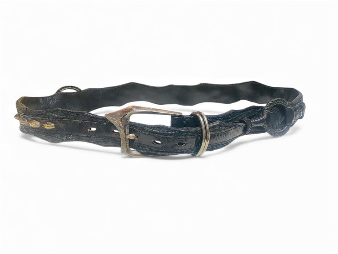 KMRii ケムリ スタッヅレザーベルト KMRii ・ケムリ・ BT-Coyote Honey・スタッズ・ベルト | MEGA