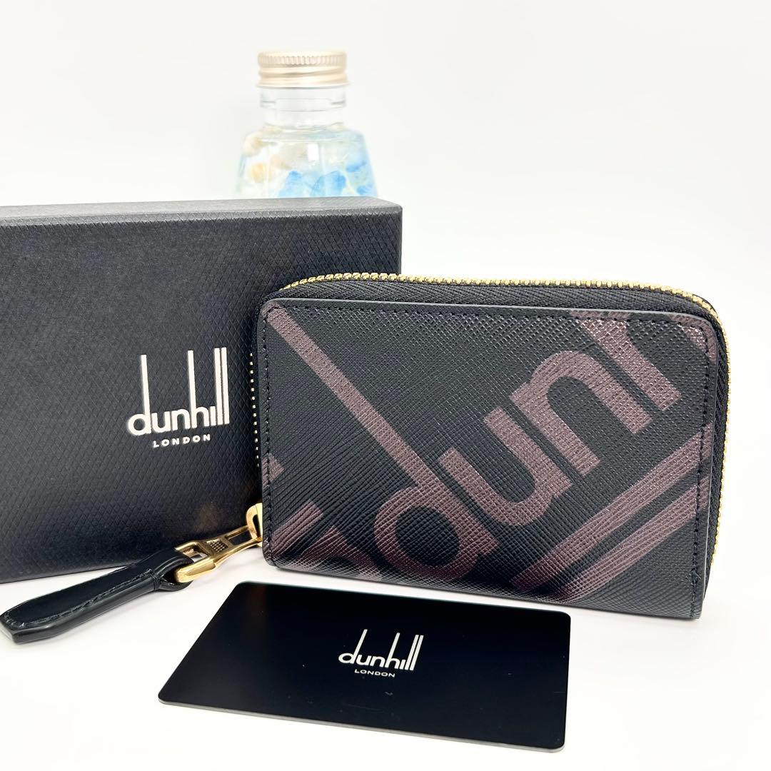 dunhill ダンヒル ラウンドファスナー コンパクト財布 ケース 箱