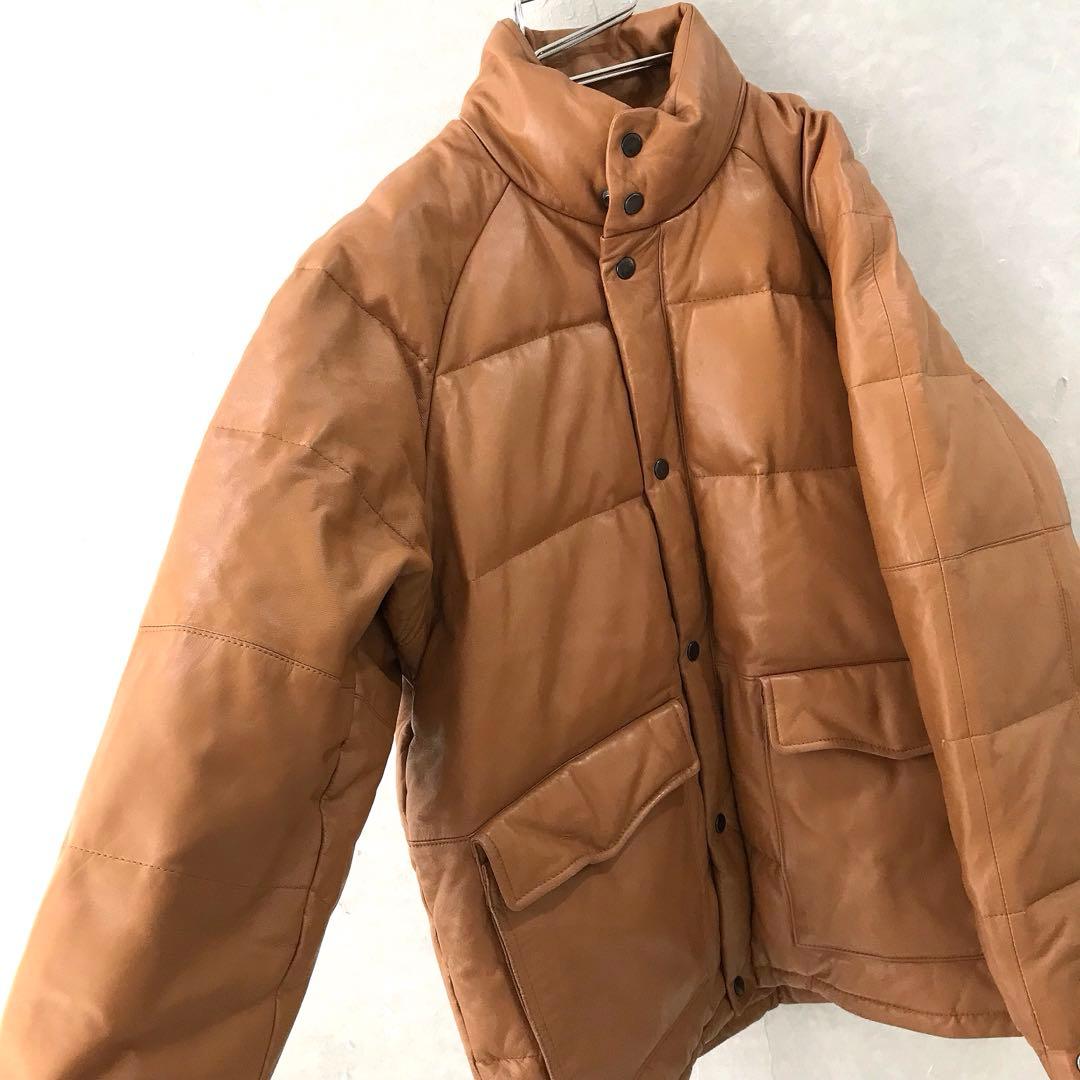本革 羊革 ラムレザーダウンジャケット キムタク ヒーロー 美品 ブラウン L 2026年最新】キムタク HERO ダウンの人気アイテム - メルカリ