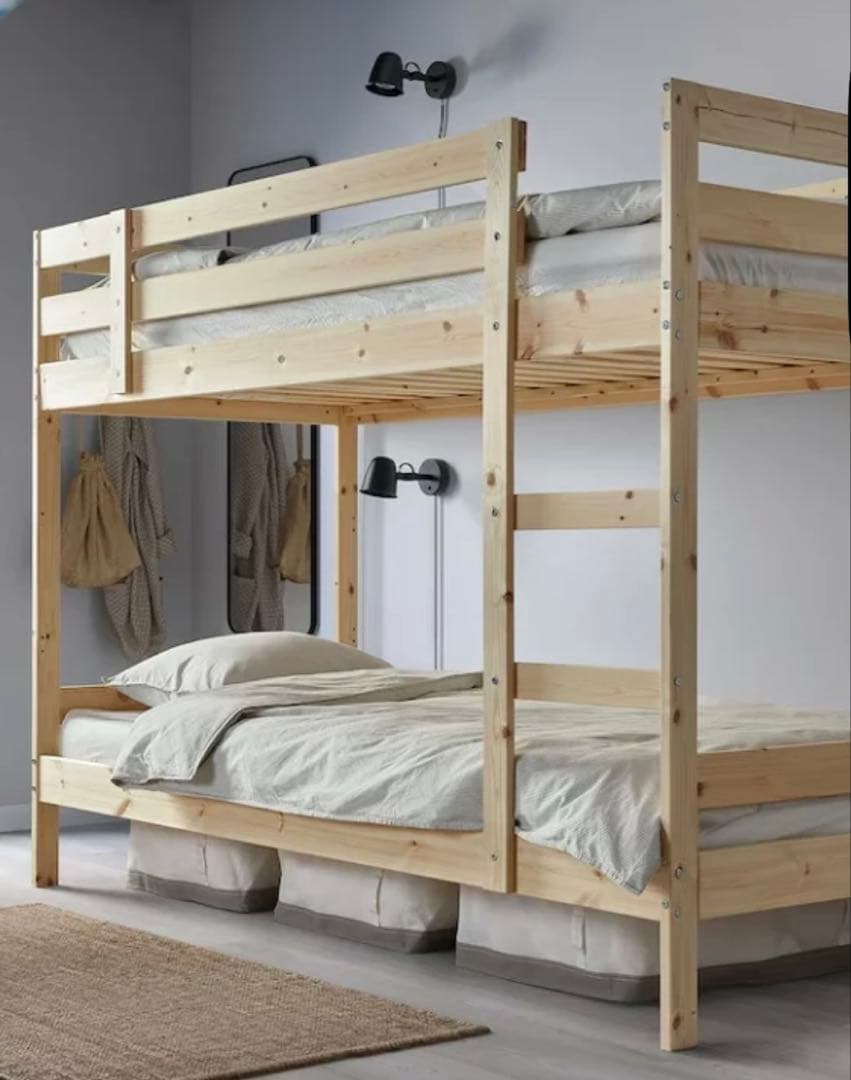 【 IKEA - イケア -】2段ベッドフレーム パイン材 楽天市場】【 IKEA - イケア -】MYDAL -ミーダル- 2段ベッドフレーム