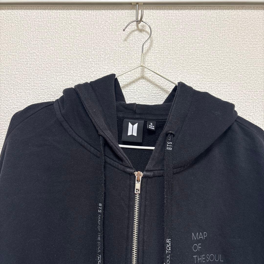 BTS MAP OF THE SOUL TOUR パーカー 黒 XL - メルカリ