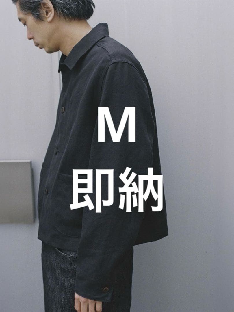 lidnm LINEN CROPPED CHORE JACKET M - メルカリ