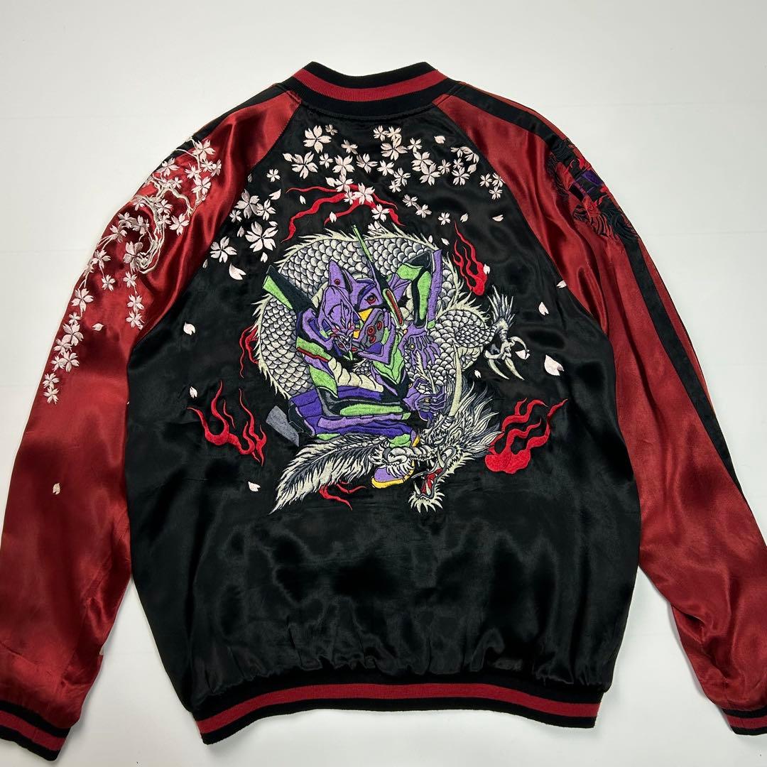 希少✨ XLサイズ 新世紀エヴァンゲリオン スカジャン 錦