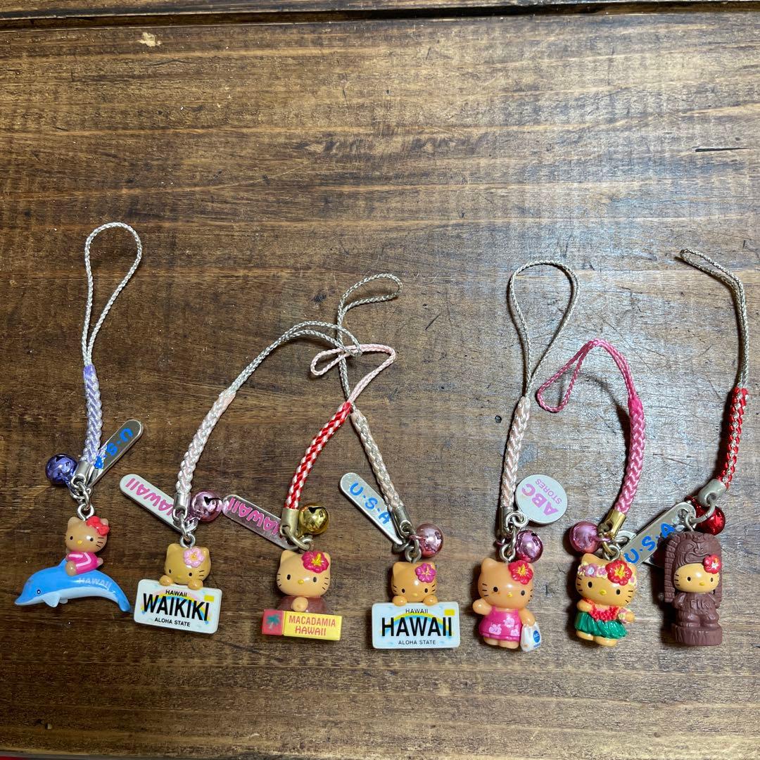 ハワイ限定　ハローキティ ストラップ 7個セット