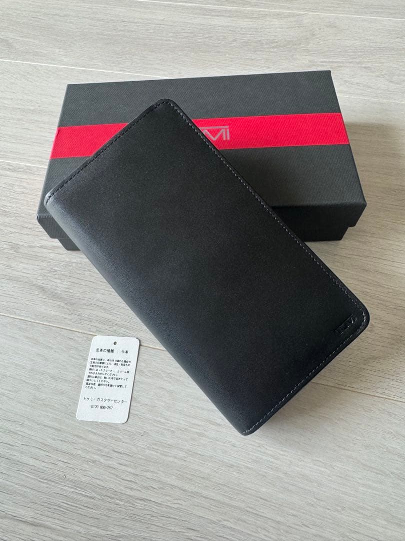 kyoro6890 　TUMI レザー　長財布　ブラック