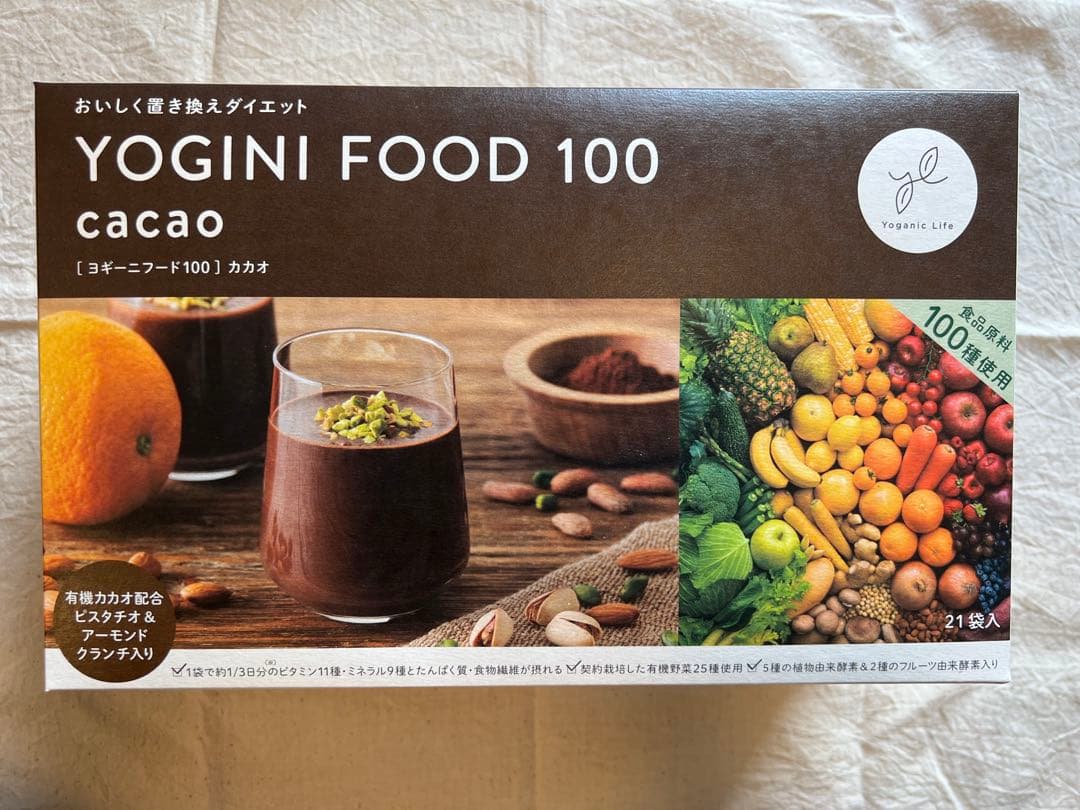 YOGINI FOOD 100 cacao 21袋入り