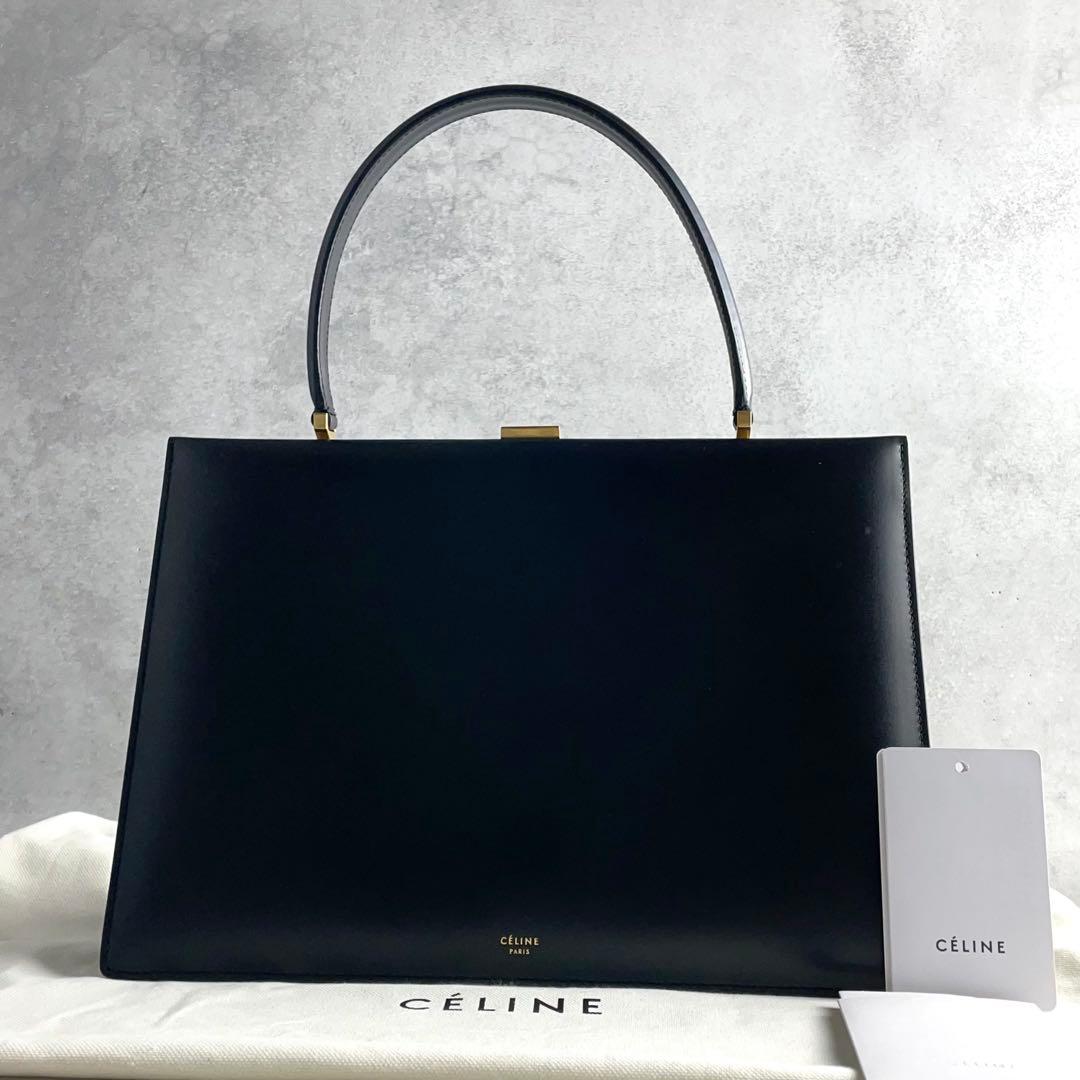 未使用に近い✨ セリーヌ CELINE フィービー期 クラスプミディアム 黒色