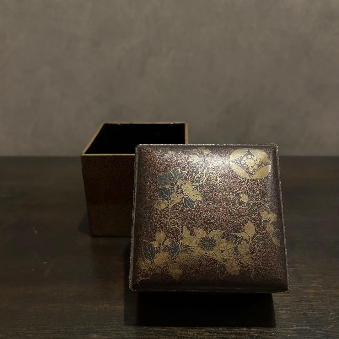 江戸時代　蒔絵　化粧箱　小物入れ　骨董　アンティーク