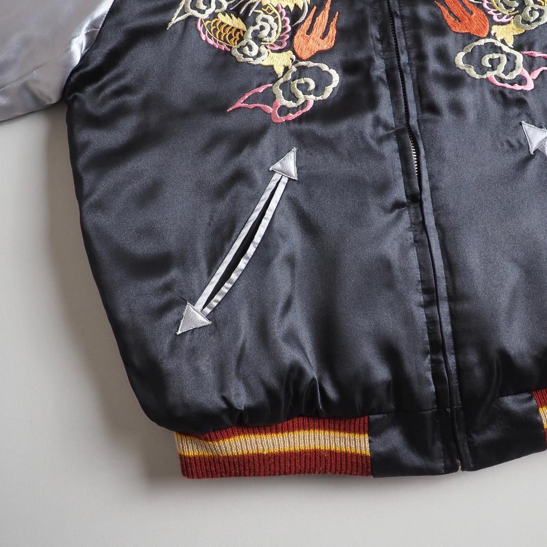 テーラー東洋 スカジャン スーベニアジャケット キルティング 虎 地図