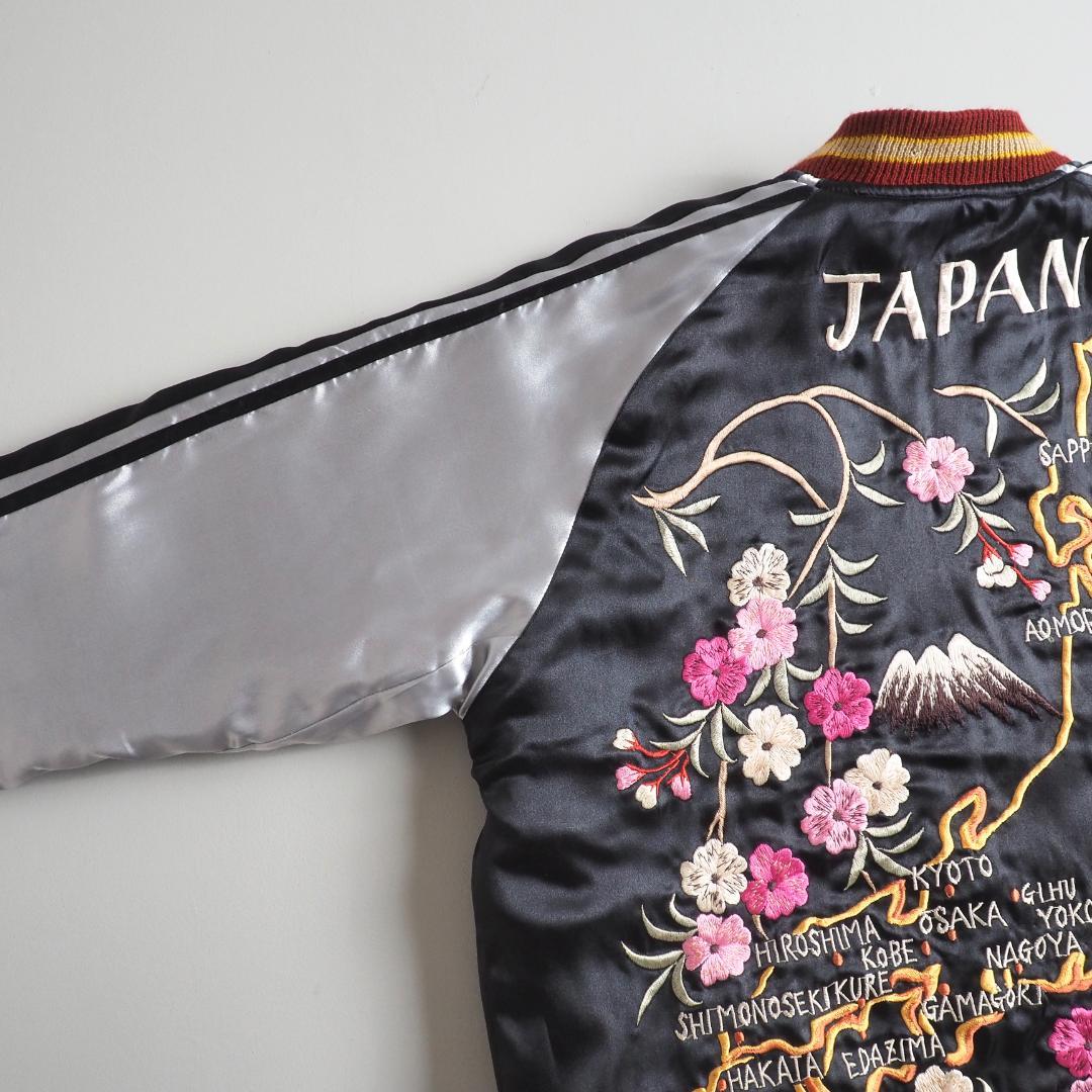 テーラー東洋 スカジャン スーベニアジャケット キルティング 虎 地図