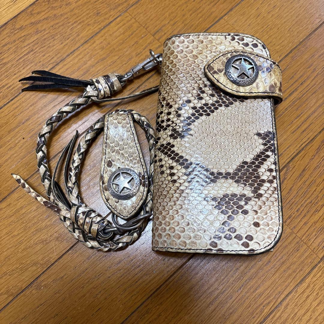 アルズニ　長財布ダイヤモンドパイソン3点セット‼️超美品‼️ sankyo shokai（三京商会） [10%offクーポン]ダイヤモンドパイソン 長