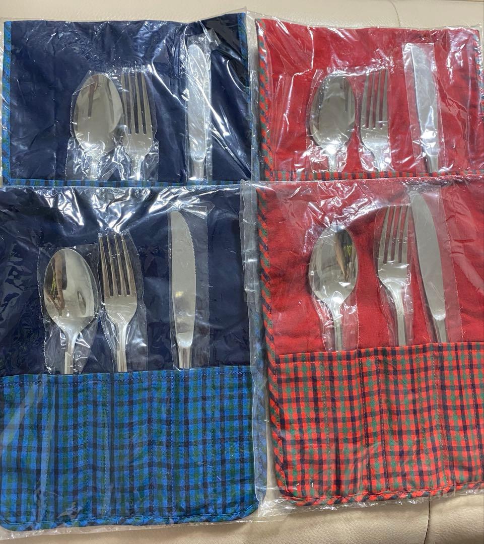 ☆新品未開封☆ファミリア カトラリーセット フォークナイフスプーン4セット レア