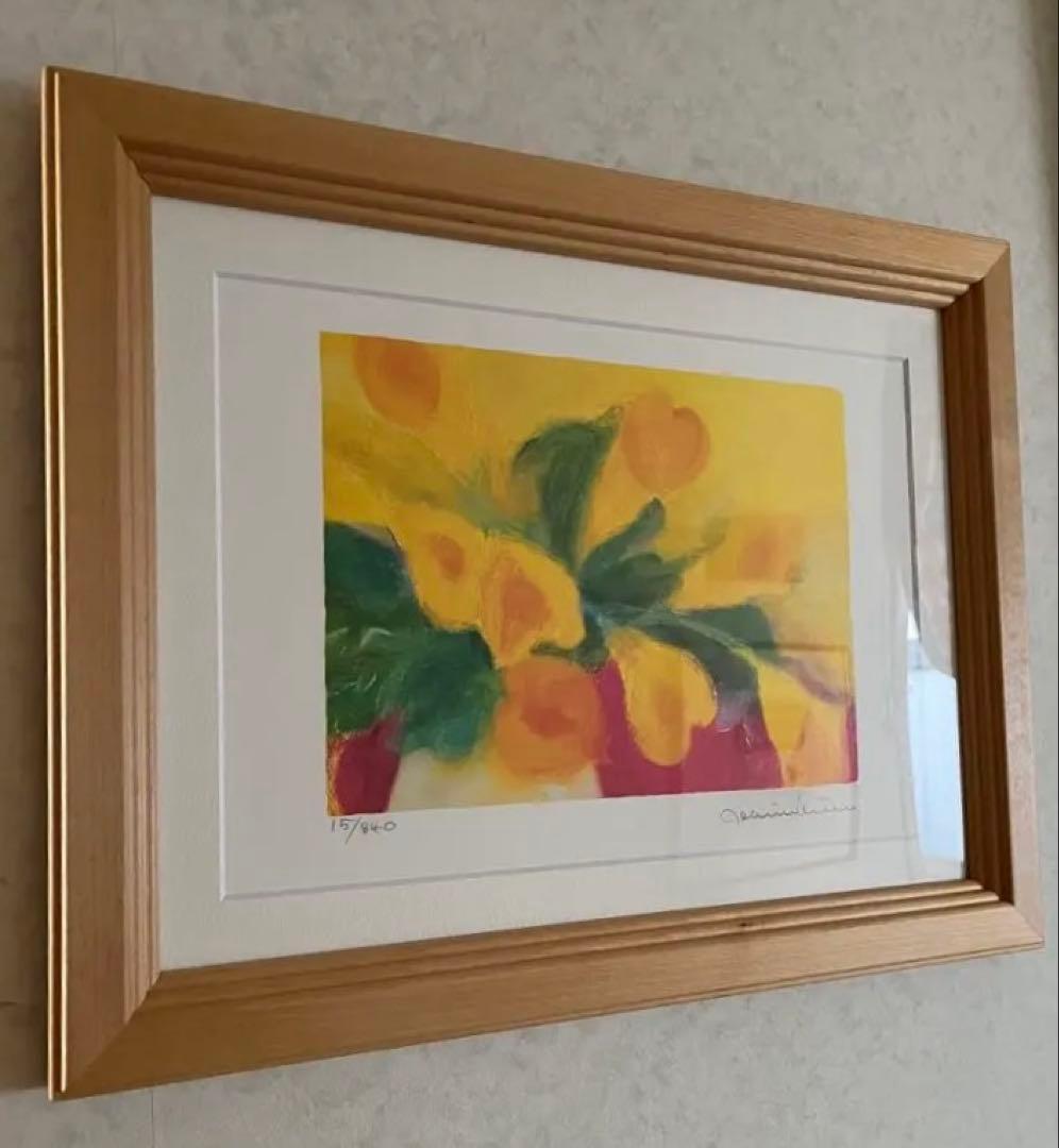 額入り版画　ジニー・キム　エディション番号、サイン有り　新品額