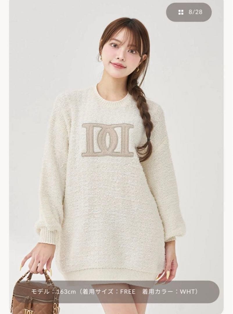 Darich ダーリッチ DDロゴツイードニットプルオーバー - メルカリ