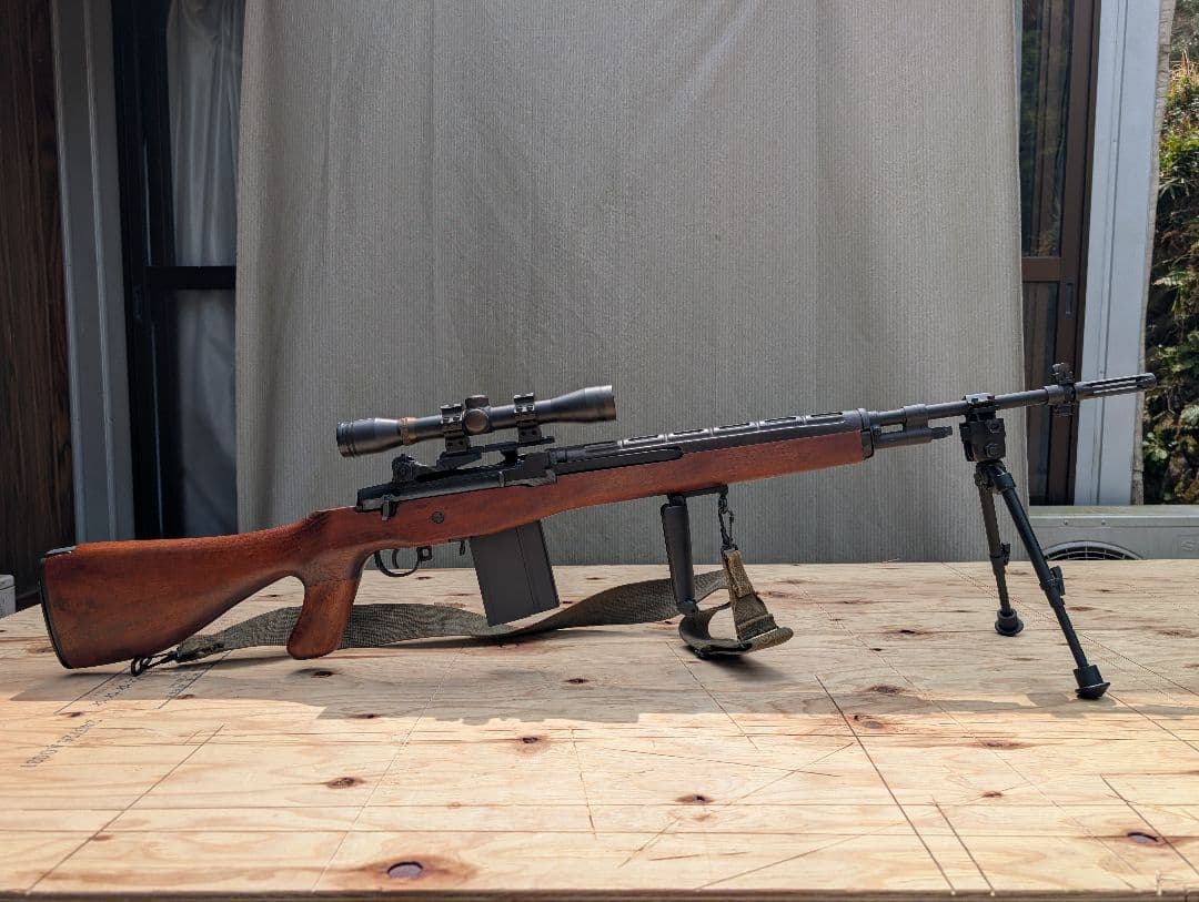 マルイ M14 E2 CAW 木製ストック ウォールナット 電動ガン