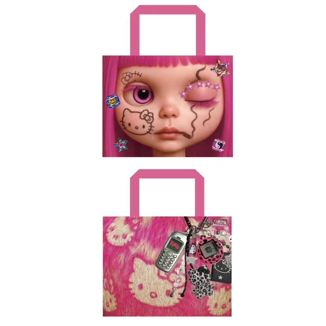 REBBISH ドールプリントタイベックバッグ 両面 y2k