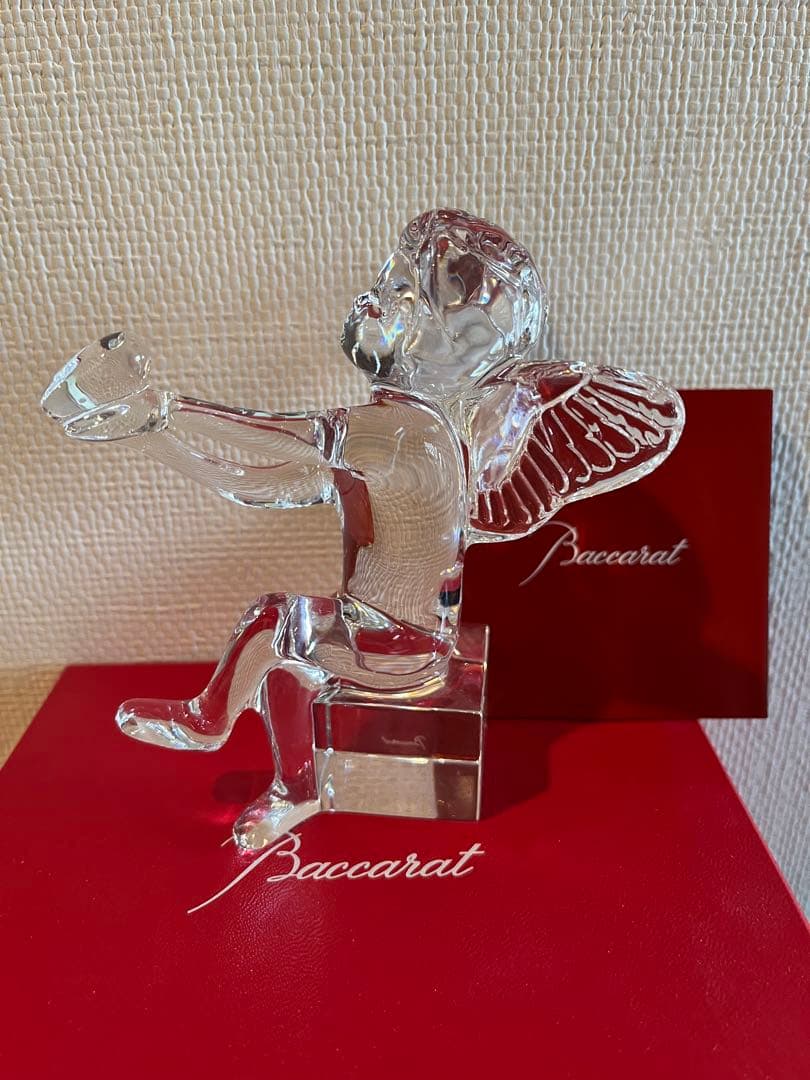 【値下げ】Baccarat バカラ　エンジェルハート バカラ（Baccarat） アンジェロ ハート 天使 クリスタルガラス ☆送料