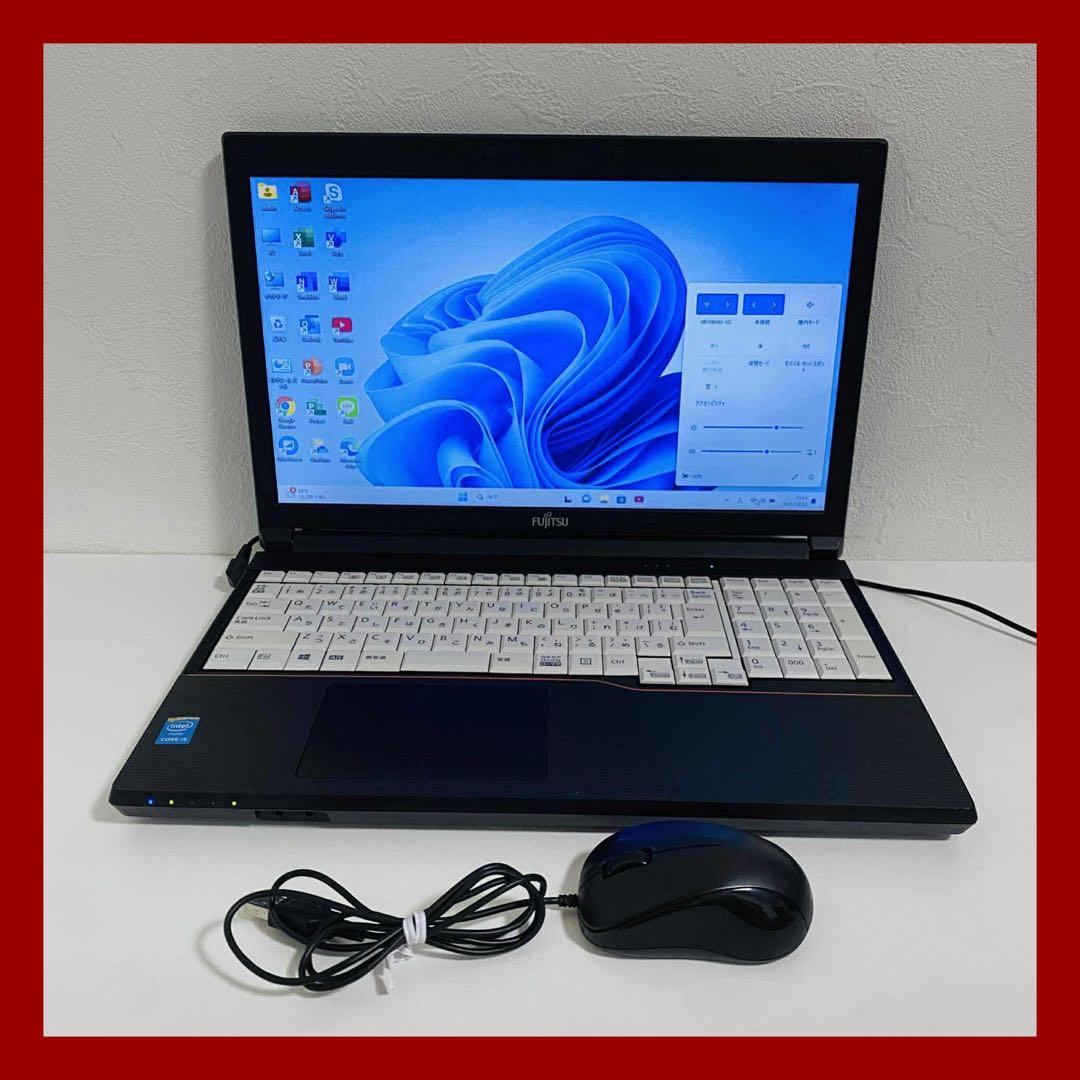 Y850 Fujitsuノートパソコンi5高速SSDサクサク動くWindow11