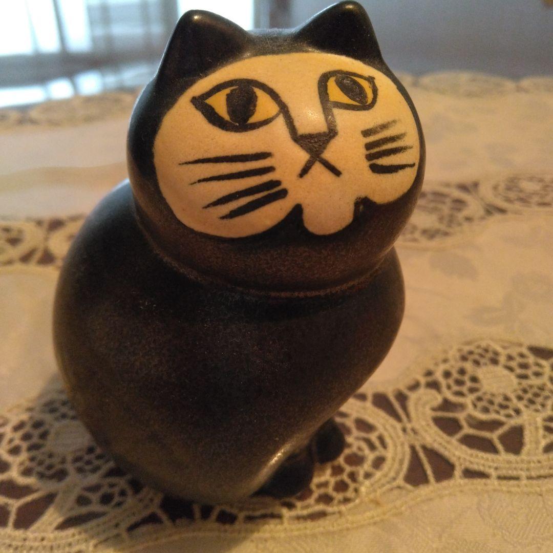 リサラ－ソン黒猫ちゃん ネコ Mans（リサ・ラーソン／Lisa Larson） フリーデザイン ｜ 北欧