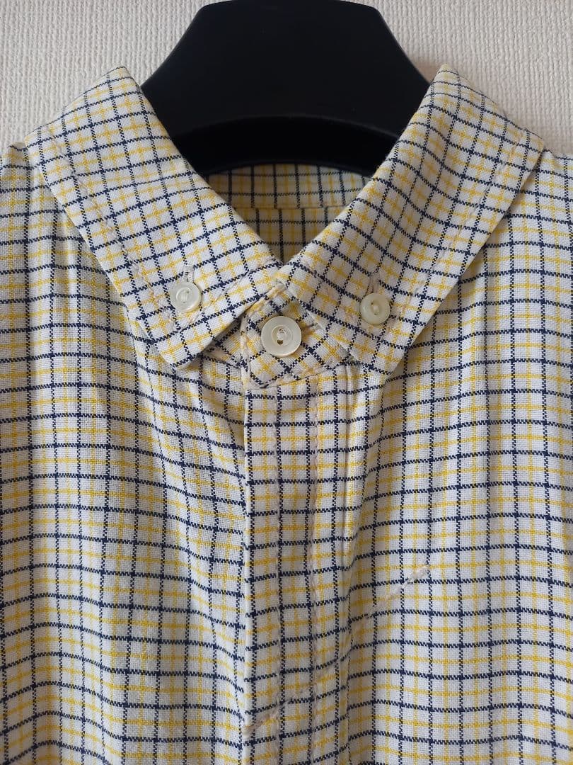 レアNUMBER (N)INEウィンドウペーンチェック☆ボタンダウン☆長袖