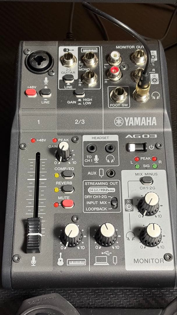 AG03 mkⅡ BLACKオーディオインターフェイス 色々出来る】YAMAHA AG03MK2 オーディオインターフェース【個人的