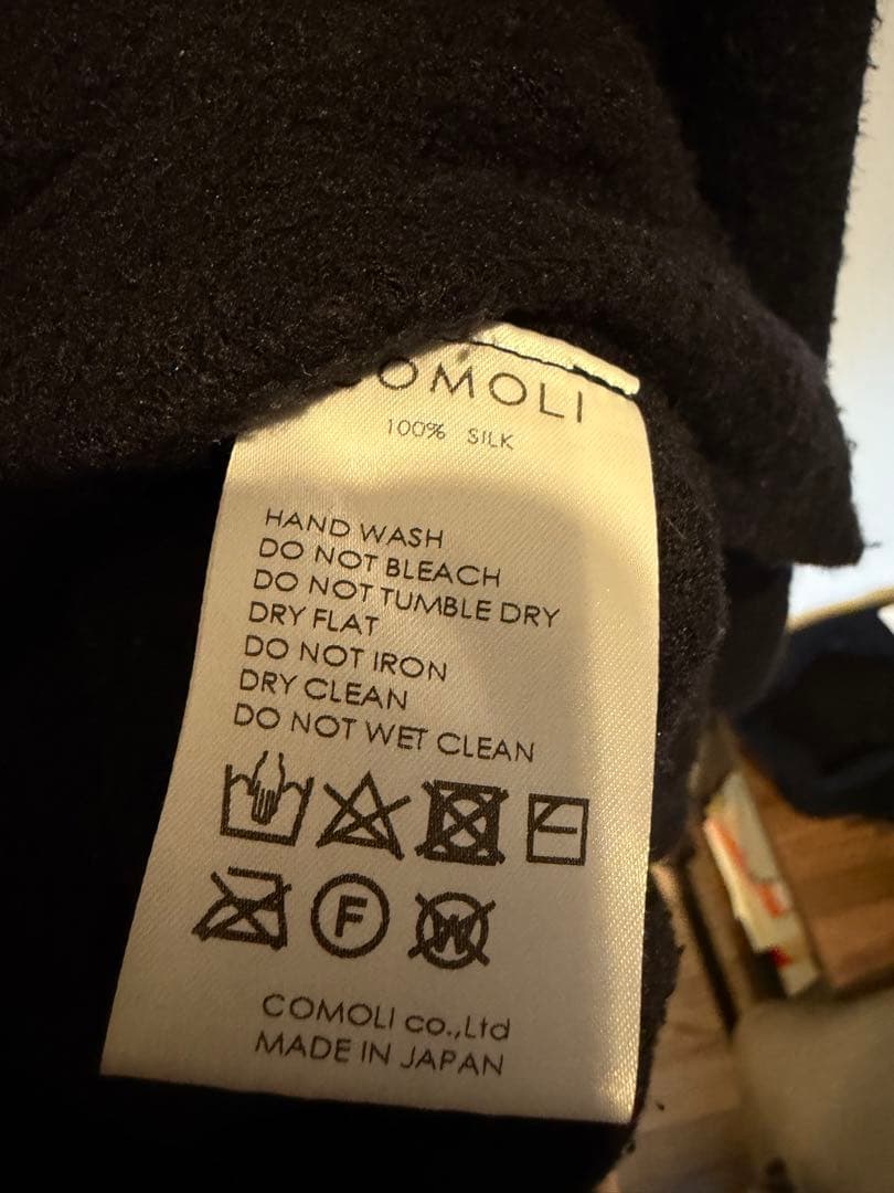 COMOLI 21AW シルクフリース長袖クルー navy 3 - メルカリ