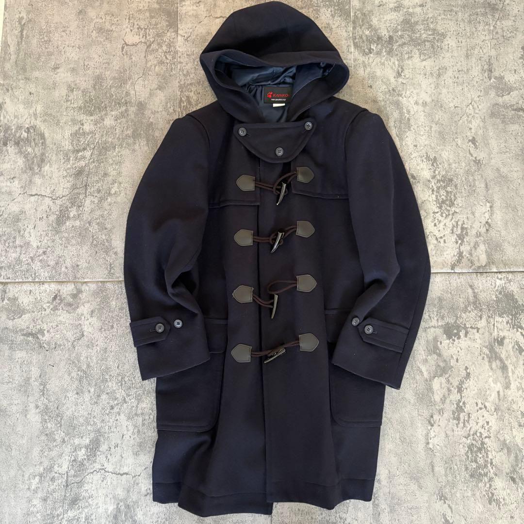 極美品【KANKO】ダッフルコート（M）学生　ブラック　スクールコート 男女兼用
