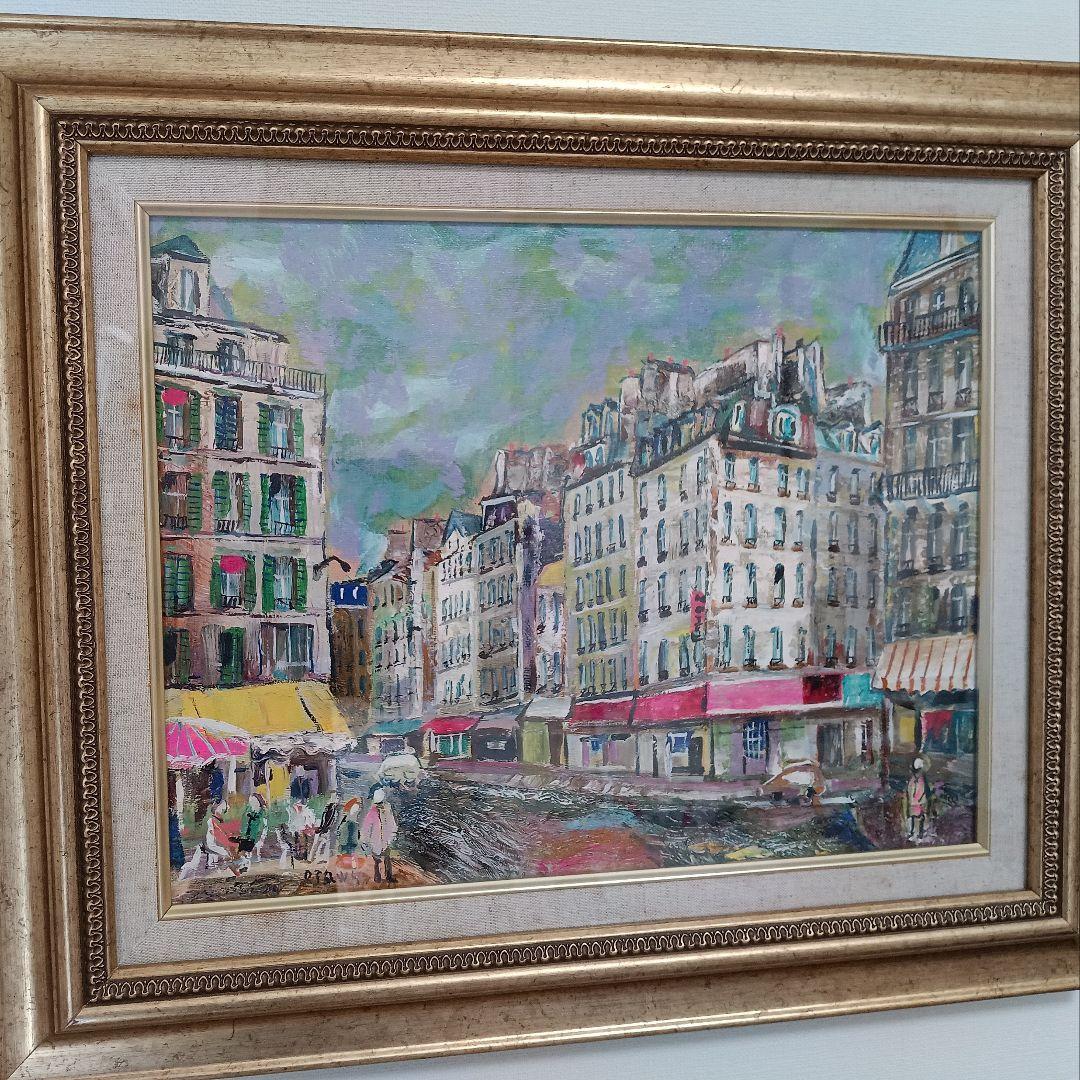 小澤勇寿郎　パリ　美品の油絵です