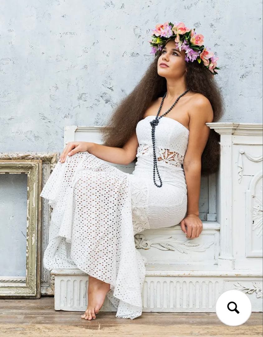 ひみち▪️アレミティ　コットンレース　マーメイドドレス（ホワイト）他1点