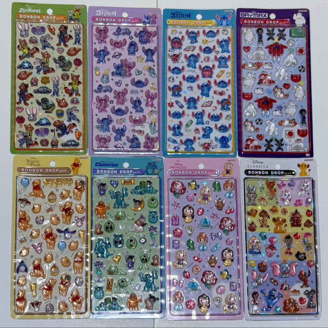 【正規品】ディズニー ボンボンドロップシール 第2弾 全種 コンプリート